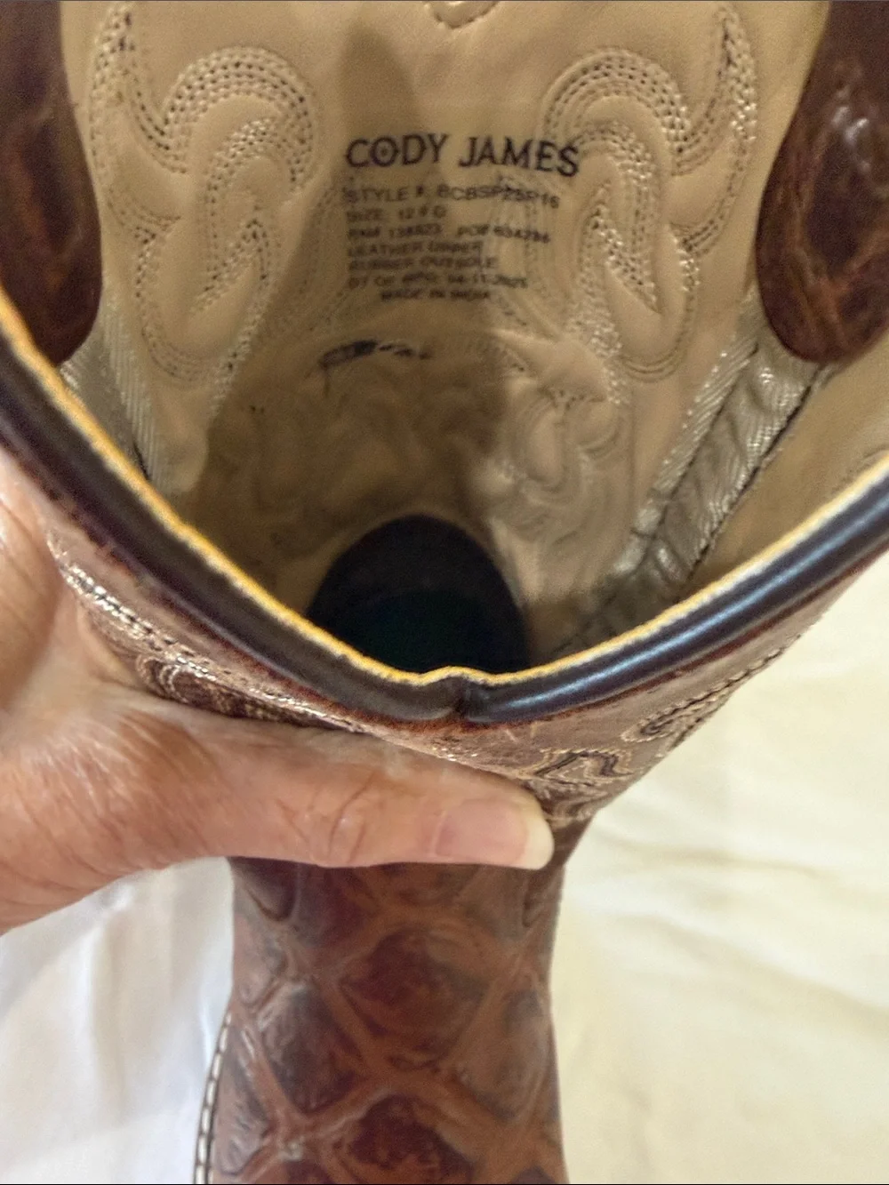 Cody James Boys Duke Pirarucu Western Boots